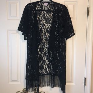 LuLaRoe Monroe Kimono (swim cover up)